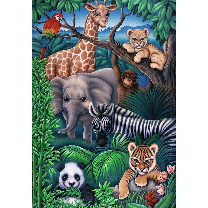 Bộ Xếp Hình Ravensburger Puzzle Động Vật Hoang Dã 086016