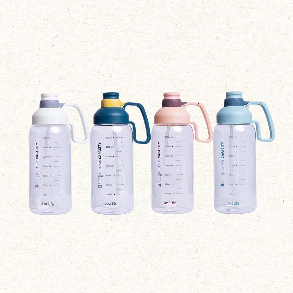 Bình Nước, Bình Đựng Nước Tập Gym, Detox 1800ml Nhựa TRITAN Cao Cấp Có Ống Hút