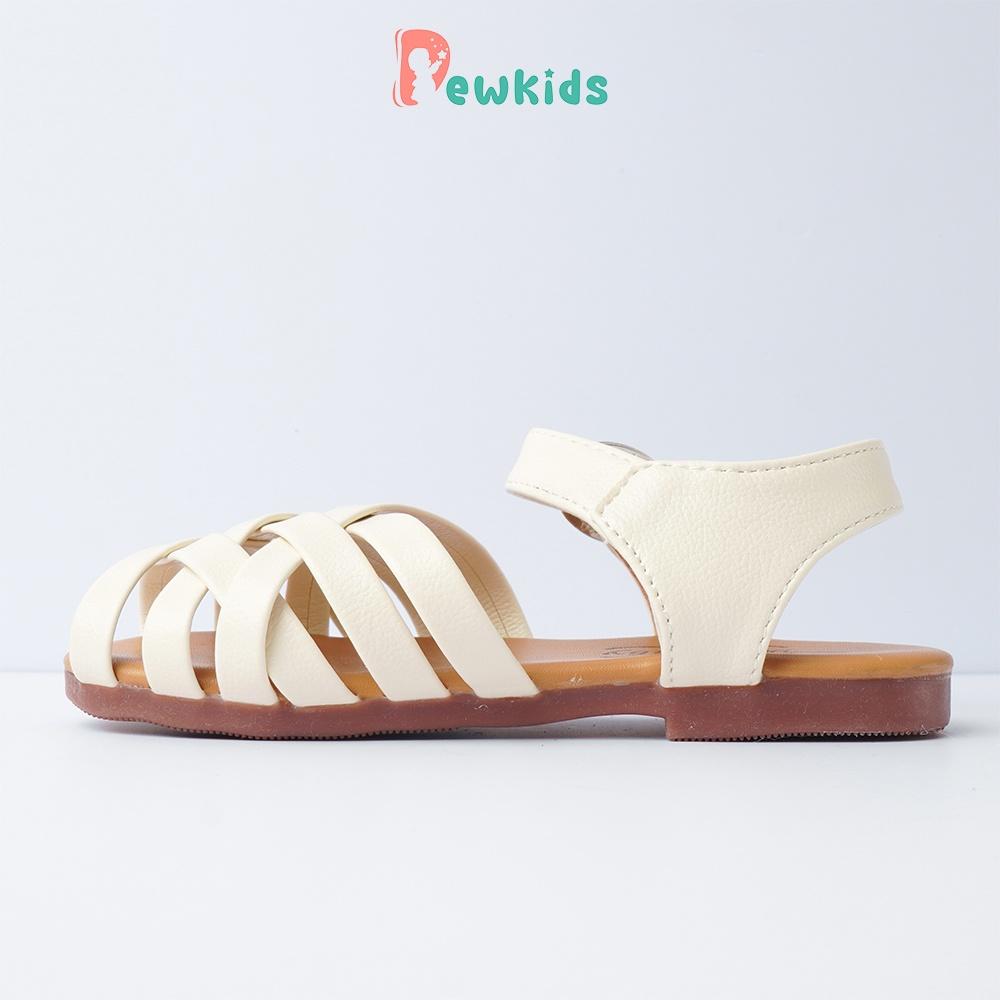 Sandal cho bé Dewkids thiết kế dây đan chéo thoáng khí, chất liệu da mềm mại - TD012