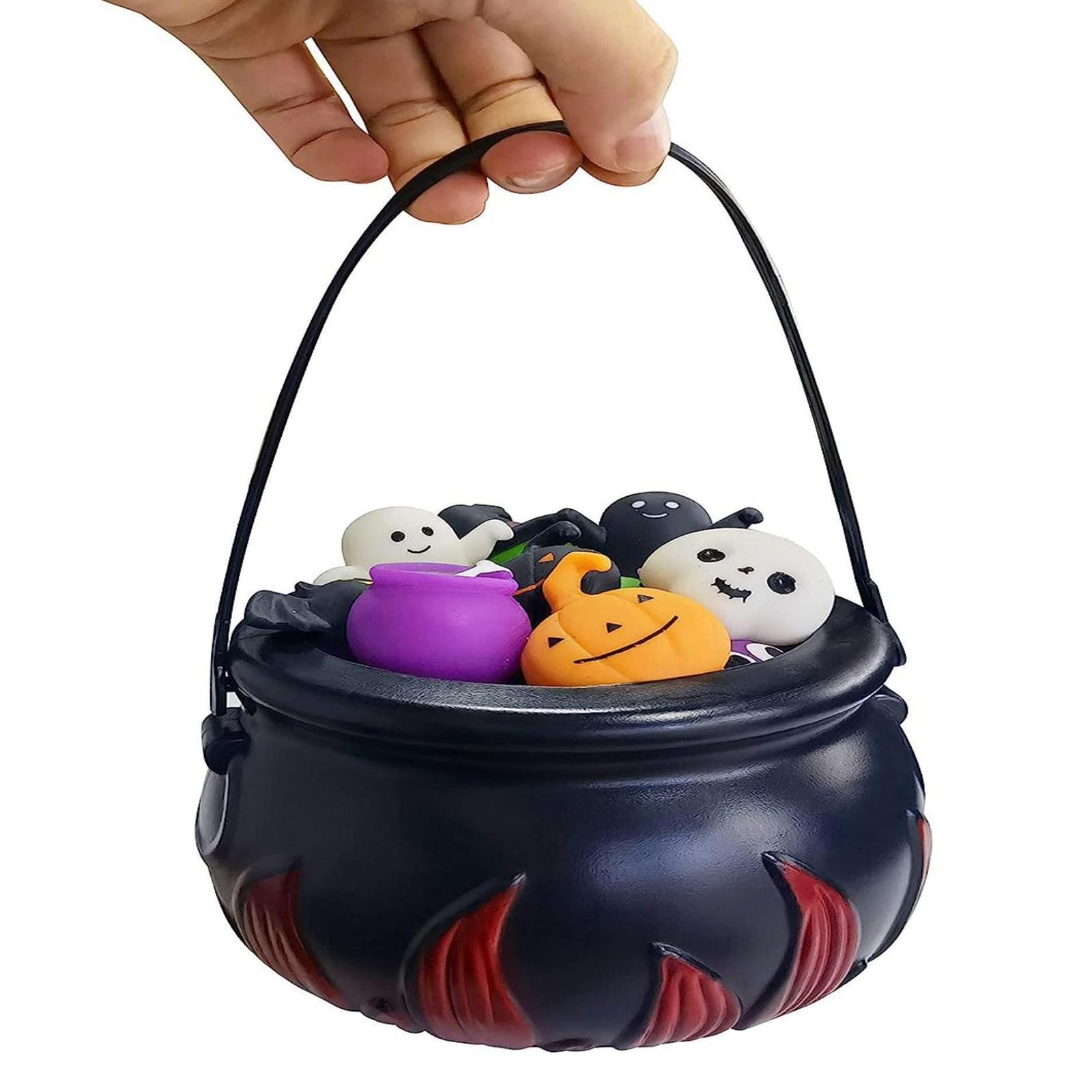 24x Halloween Toys in A Pot Stress Reliefing Toys for Family Gifts