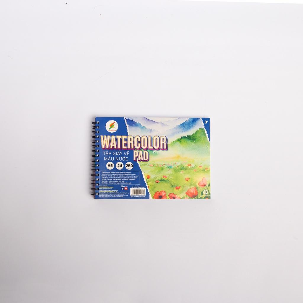 Giấy Vẽ Màu Nước Watercolor 250GSM Khổ A3, A5 - COLORMATE