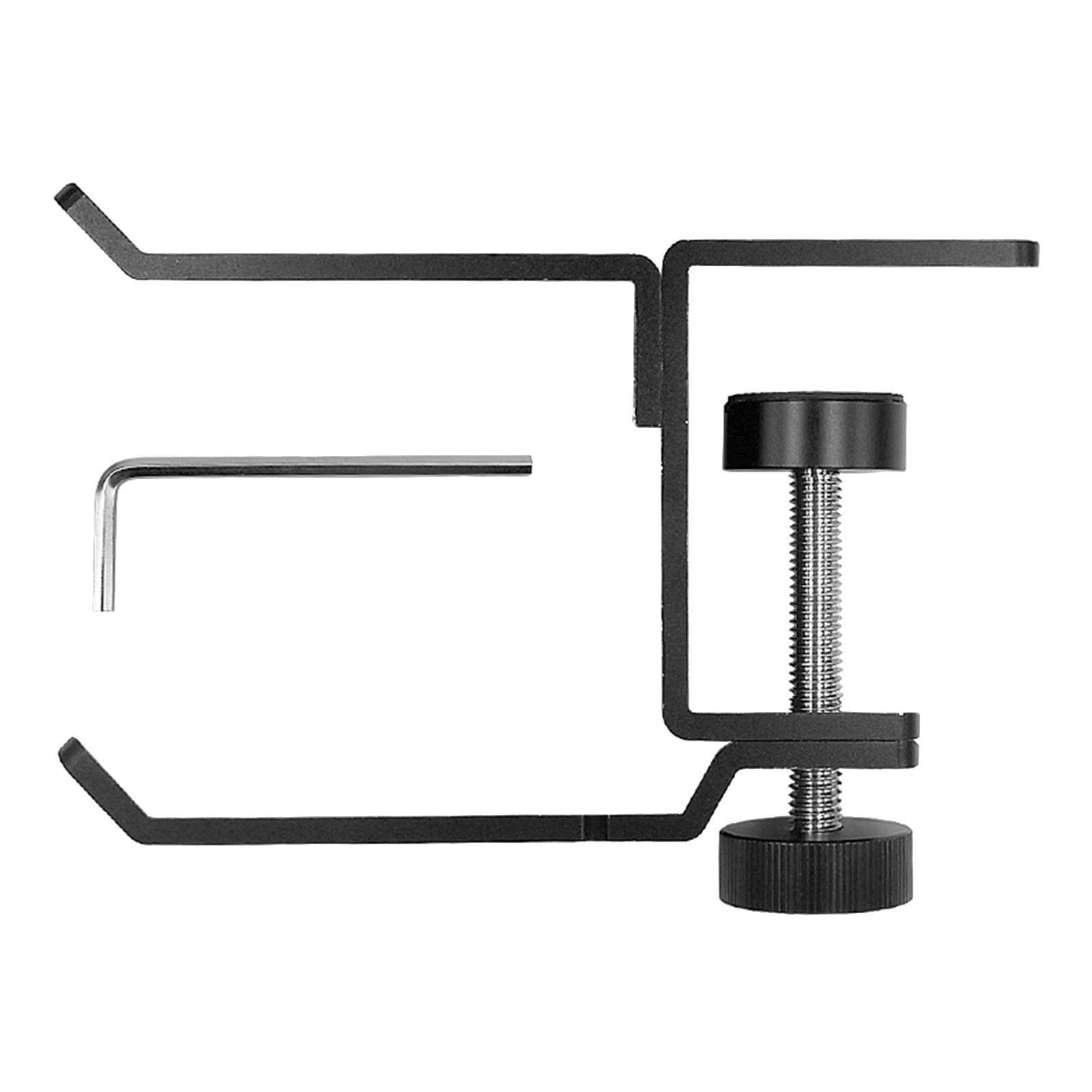 HEADPHONE STAND HANGER HOOK UNDER DESK HEADSET MOUNT HOLDER W/ PAD