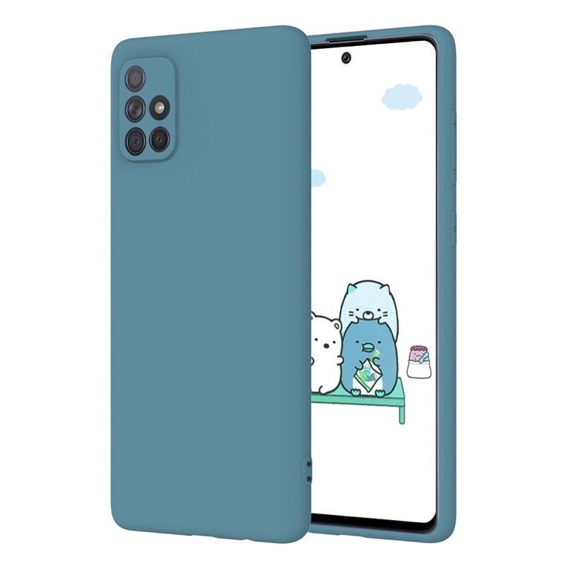 Ốp lưng dành cho Galaxy A02s, A51, A71, A32 , A52, A72 trơn có phần bảo về camera