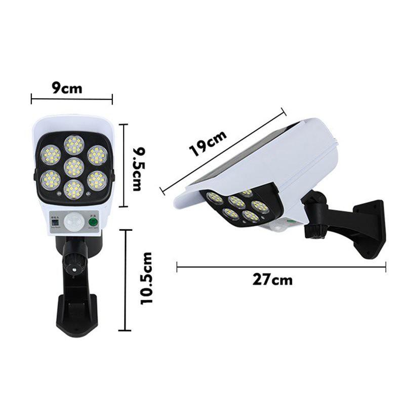 Đèn Led Năng Lượng Mặt Trời, Đèn Năng Lượng Mặt Trời Hình Camera Chống Trộm Tiết Kiệm Điện, Chống Nước TB0958