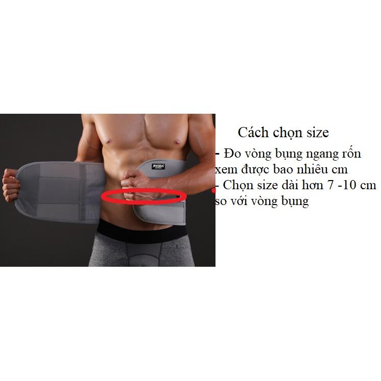 Đai nịt bụng tập gym nam, thể thao, bảo vệ cột sống chống đau lưng JINGBA SUPPORT