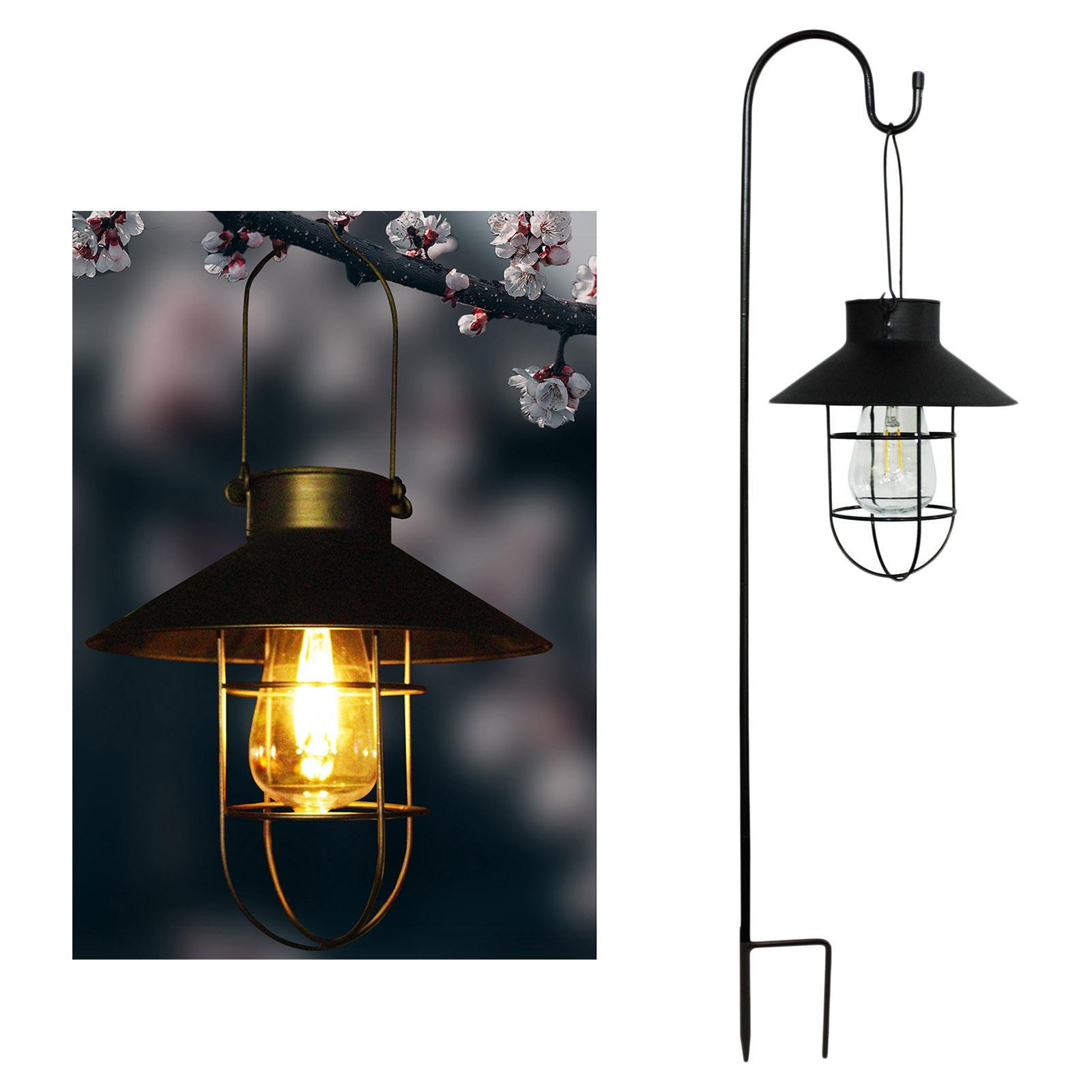 2x Solar Lantern Lamp Waterproof IP65 Lights Landscape for Patio