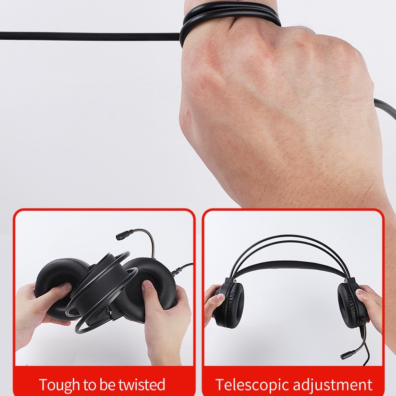 Tai Nghe PSH400 Led RGB Gaming Headset jack USB tiện lợi cho máy tính laptop hàng nhập khẩu