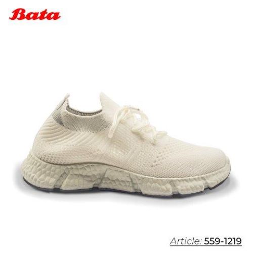 Giày sneaker nữ màu trắng Thương hiệu Bata 559-1219