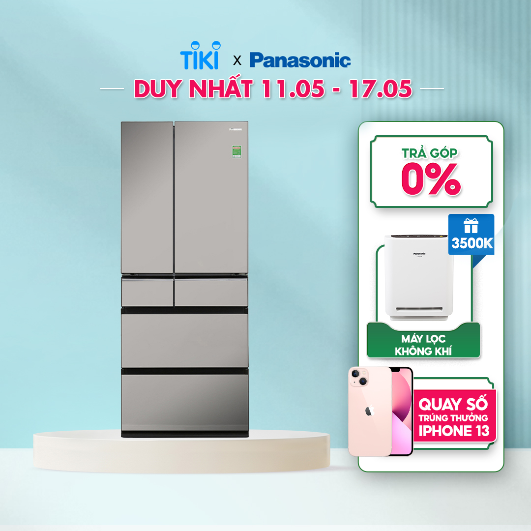 Tủ Lạnh 6 Cánh Panasonic 589 Lít NR-F603GT-X2 - Công nghệ diệt khuẩn độc quyền - Hàng chính hãng