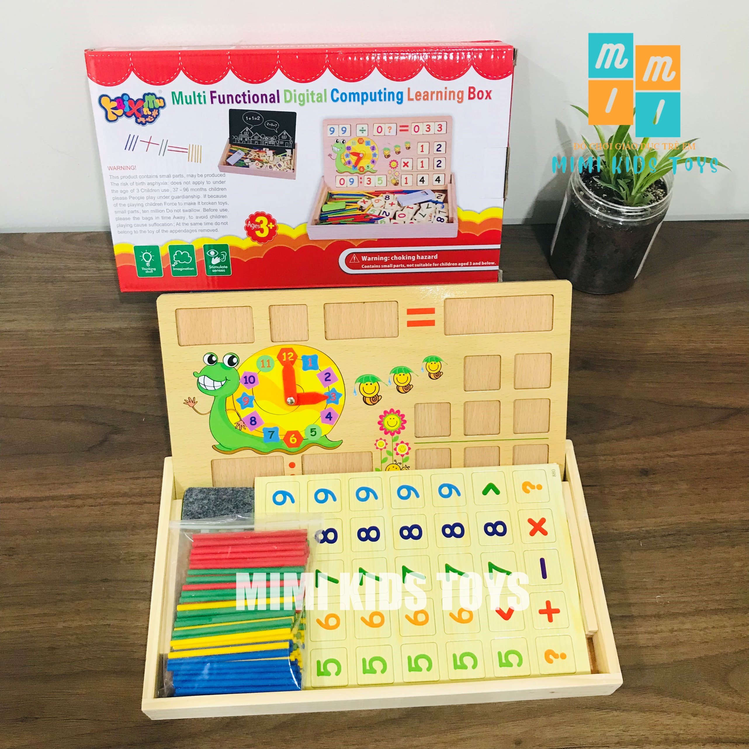 Đồ chơi toán học đa chức năng kèm chữ số 0-9 và phép tính - Đồ chơi thông minh cho bé