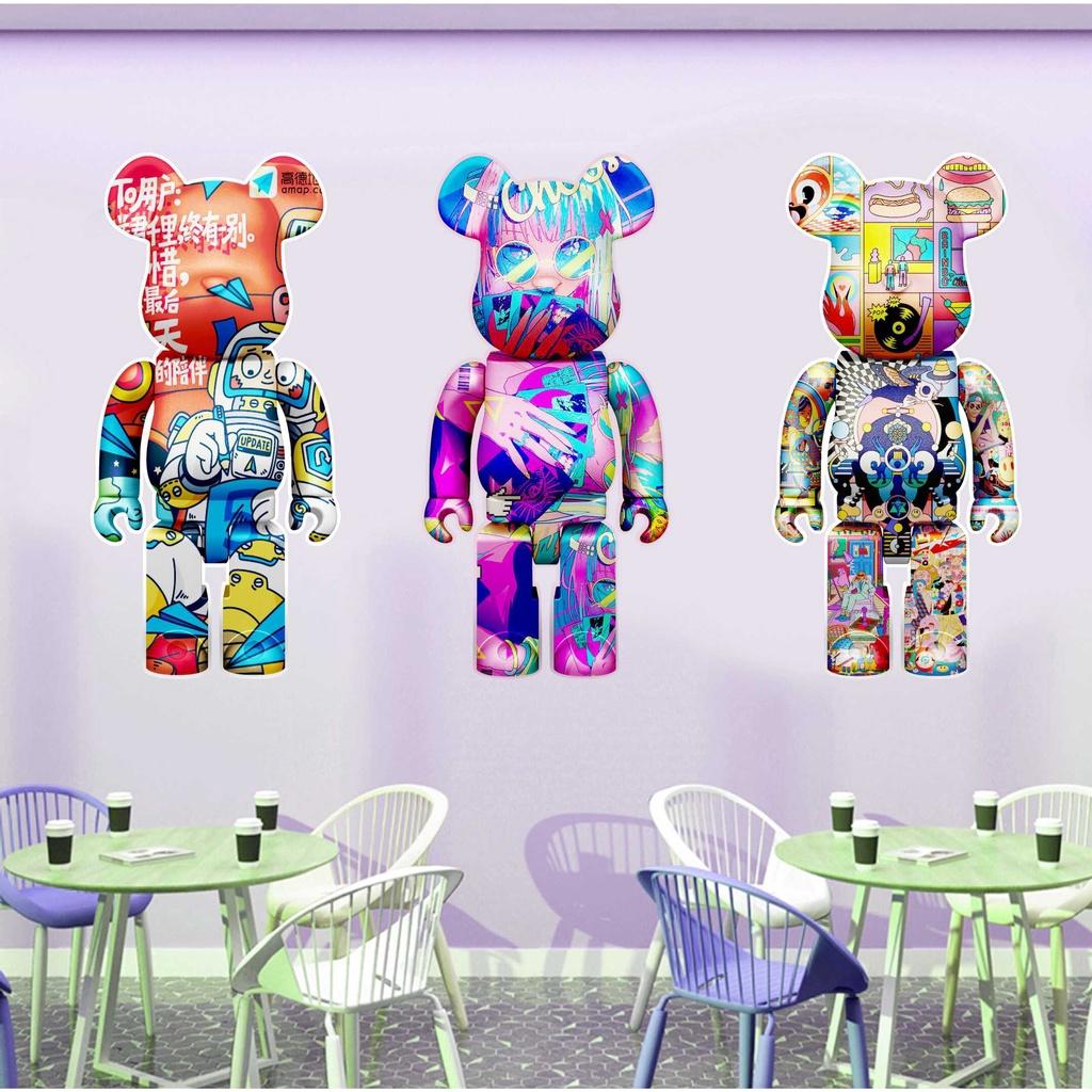 Decal Bearbrick Dán Tường khổ LỚN decor phòng