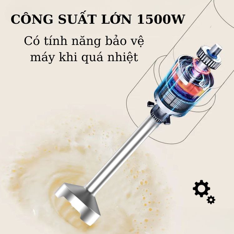Máy xay cầm tay đa năng SOKANY SK-02020  công suất 1500W, lưỡi dao sắc bén xay nhuyễn mọi loại thực phẩm nhanh chóng và tiện lợi - HÀNG CHÍNH HÃNG - DELIYA