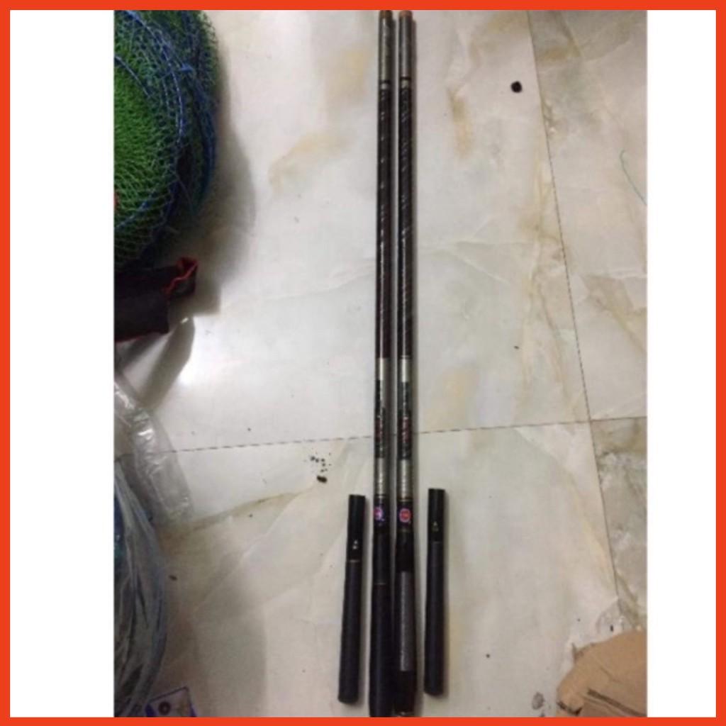 Cần câu tay GW dài 7m2 longhoa loại 1 hàng chính hãng cần cực khoẻ y hình tặng kèm gốc phụ