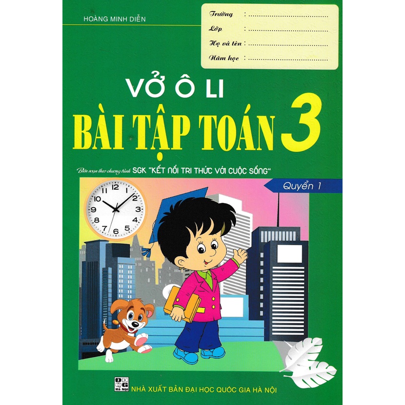 Sách - Vở Ô Li Bài Tập Toán 3 - Quyển 1