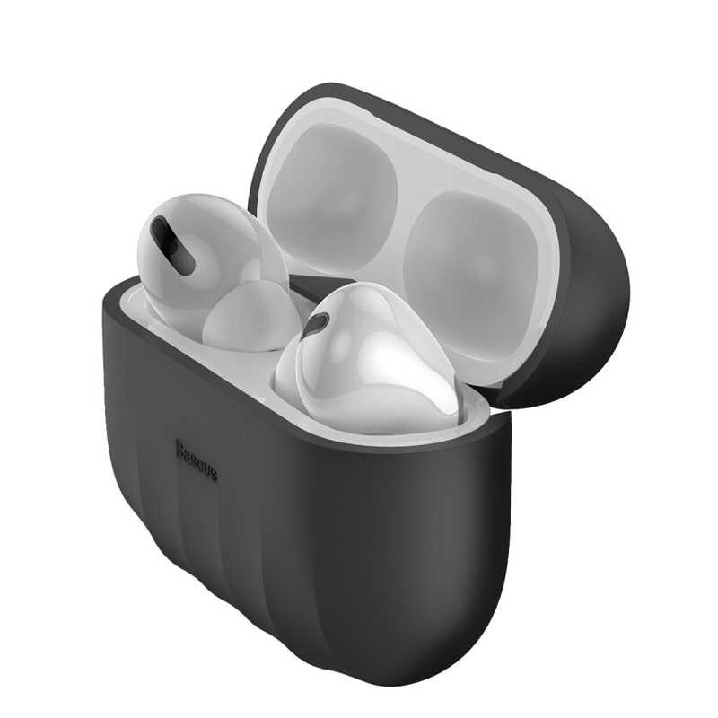Bao case chống sốc silicon siêu mỏng cho tai nghe Apple Airpods Pro hiệu Baseus Shell Pattern (Mỏng 0.8mm, bảo vệ toàn diện, vật liệu cao cấp) - Hàng nhập khẩu