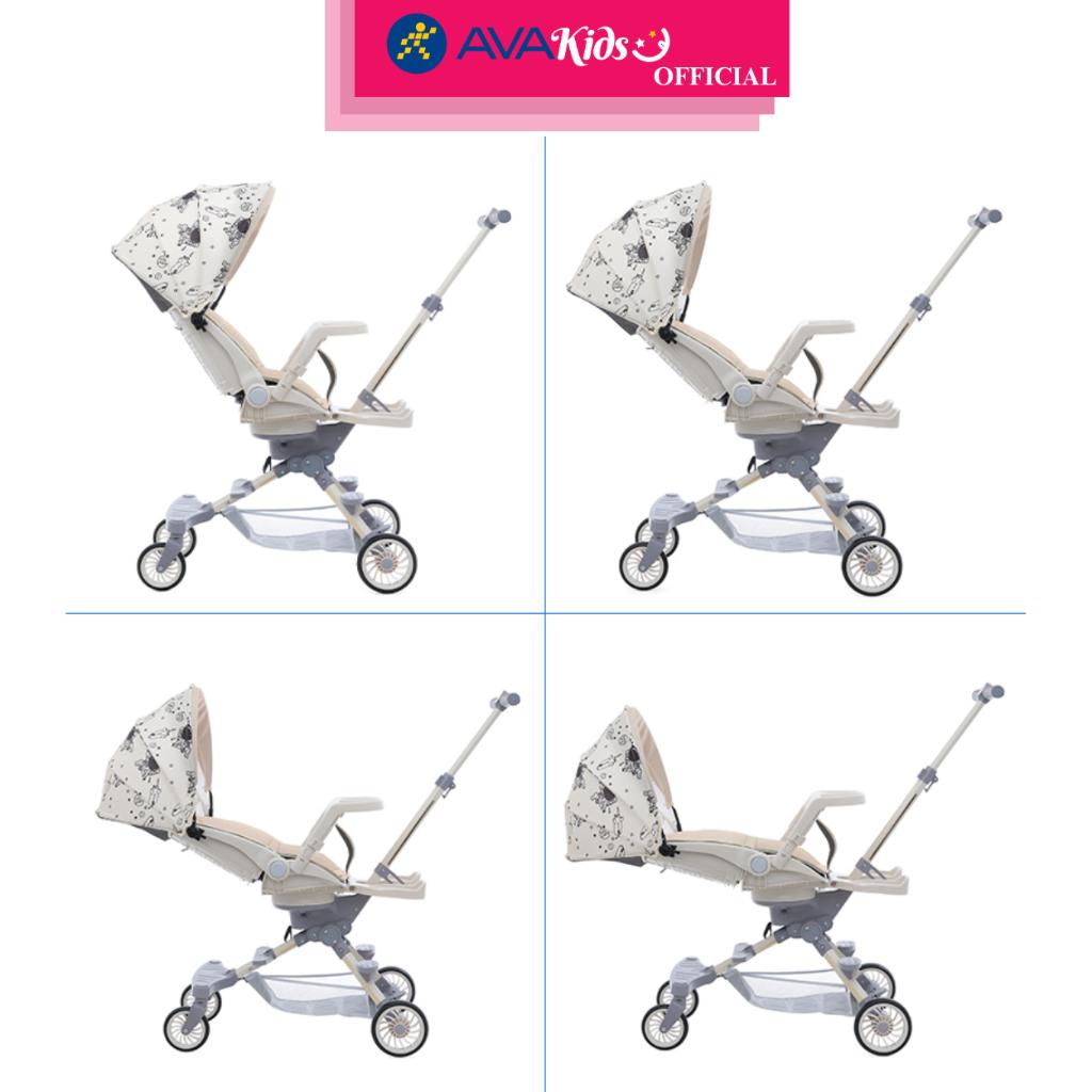 Xe đẩy 2 chiều gấp gọn Galena GA-ST02 (1 - 48 tháng) - Màu trắng kem