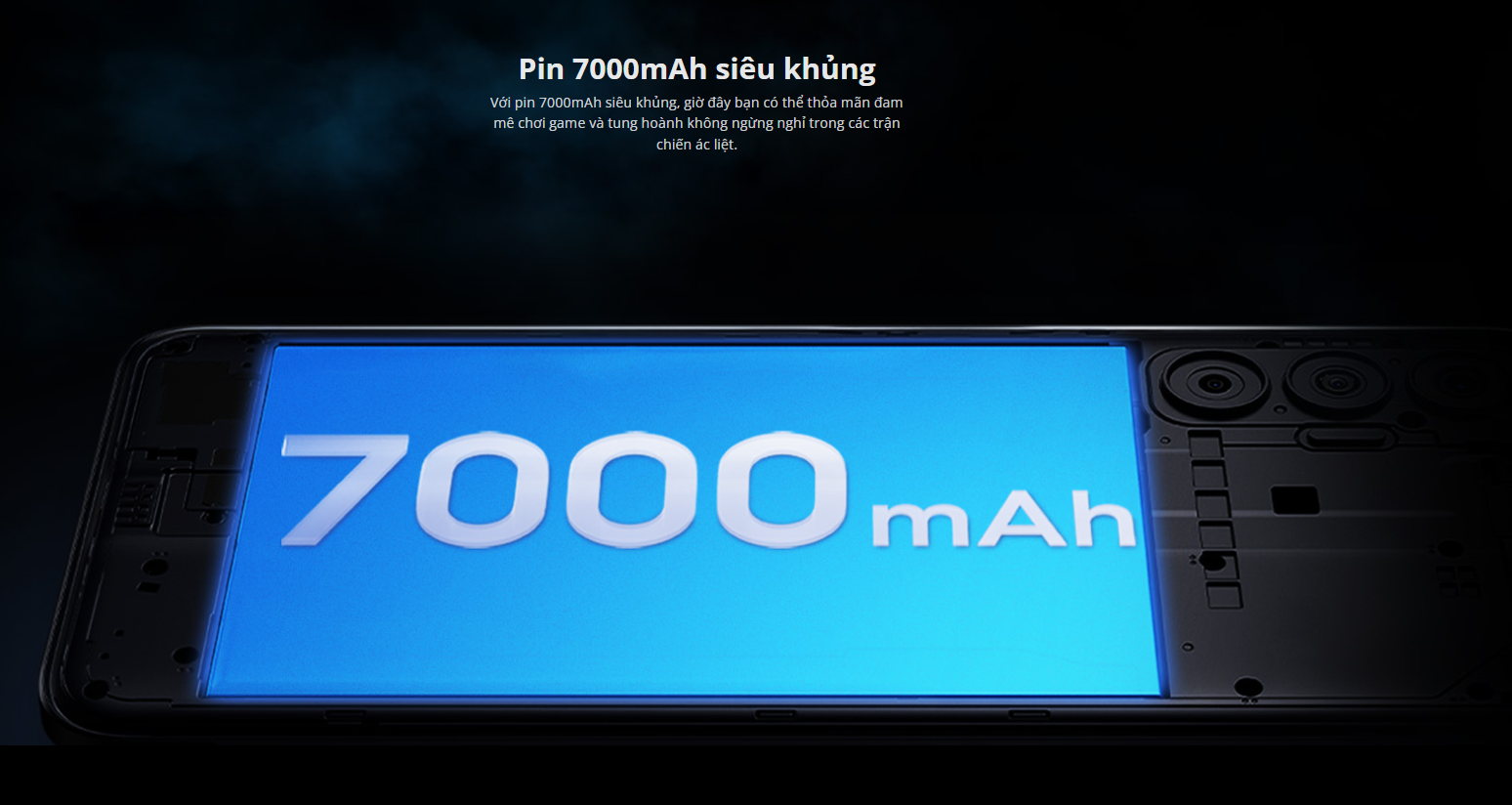Điện thoại Gaming Tecno POVA 3 (6+5GB)/128GB-Helio G88|7000 mAh|Sạc nhanh 33W-Hàng Chính hãng