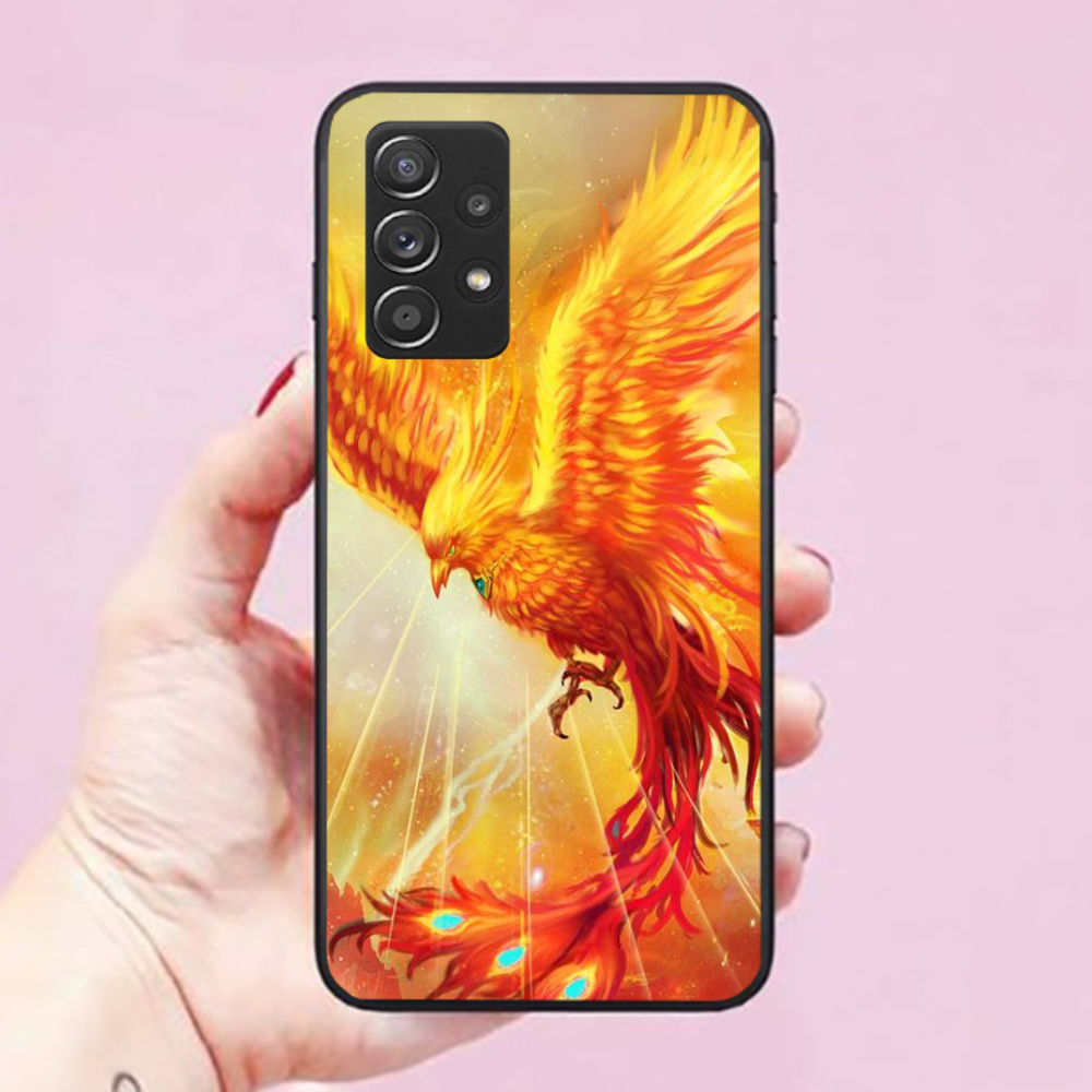 Ốp lưng điện thoại dành cho Ốp Lưng Samsung Galaxy A32 Hình Phượng Hoàng Lửa