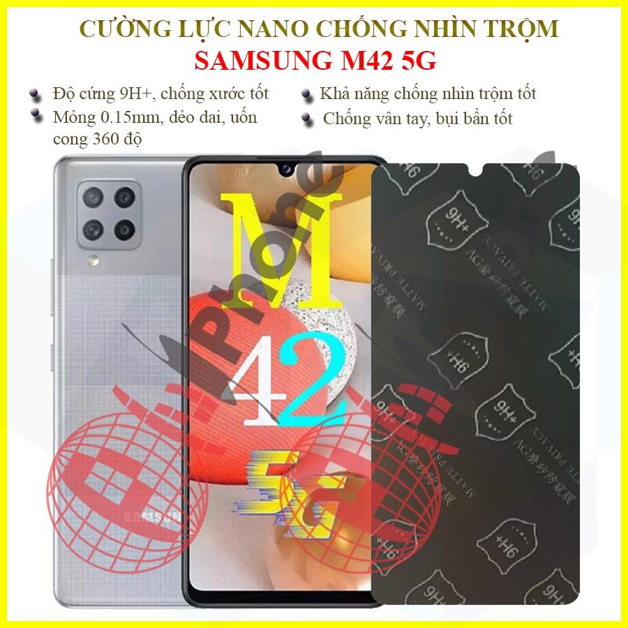 Dán chống nhìn trộm  dành cho Samsung M42 5G - Dán cường lực dẻo nano 9H+