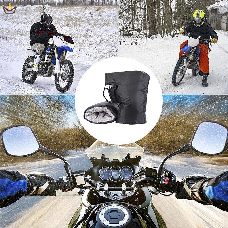 Găng Tay cotton Dày Dặn Chống Trượt Chống Nước Dùng Khi Đi Xe Máy