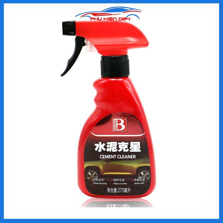 Chai xịt tẩy xi măng dính cửa kính vỏ ô tô Botny B-2085 an toàn hiệu quả dung tích 275ml