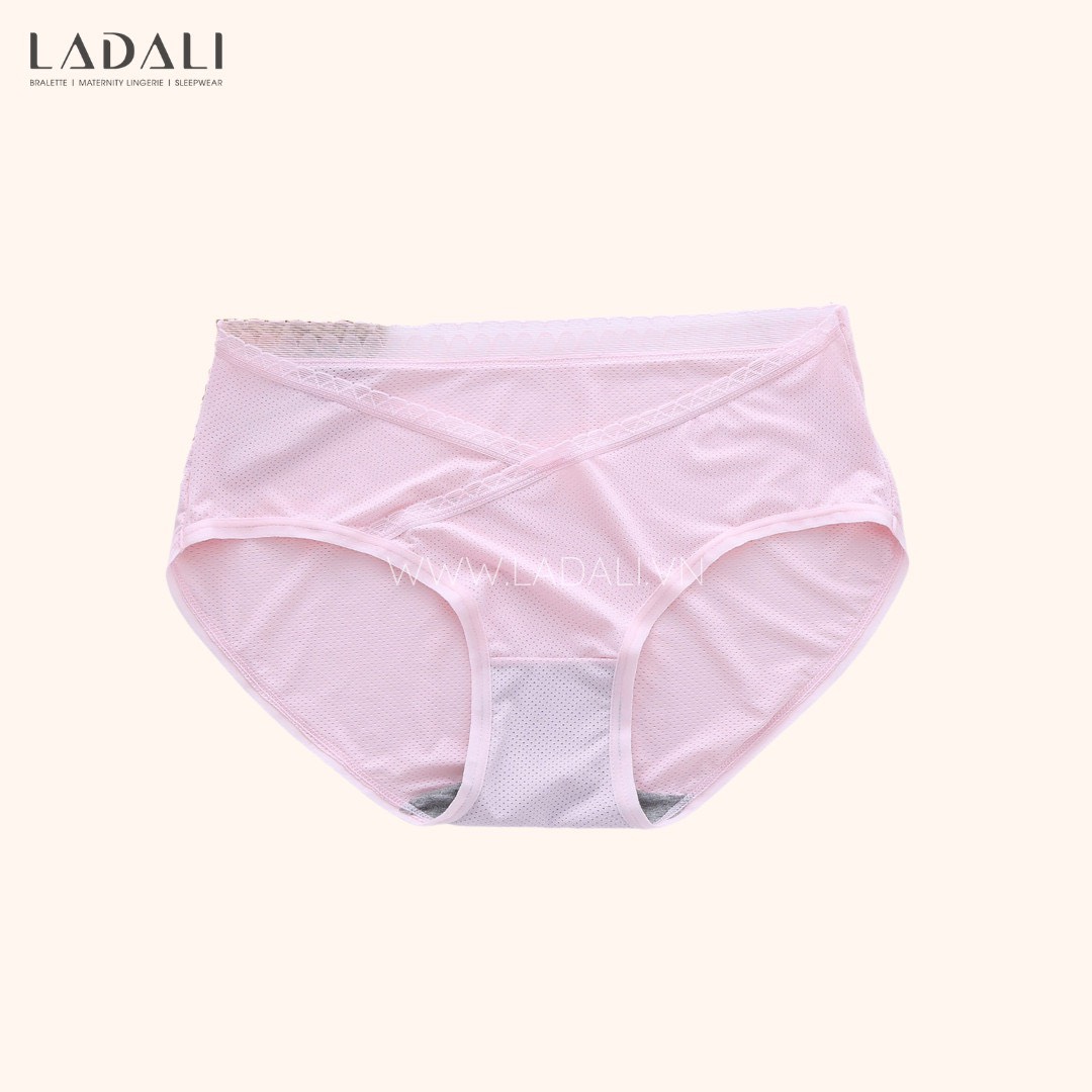 Quần Lót Bầu Sau Sinh Ladali Cotton Cạp Chéo Kháng Khuẩn Thông Hơi Co Giãn Tốt - Hàng Cao Cấp