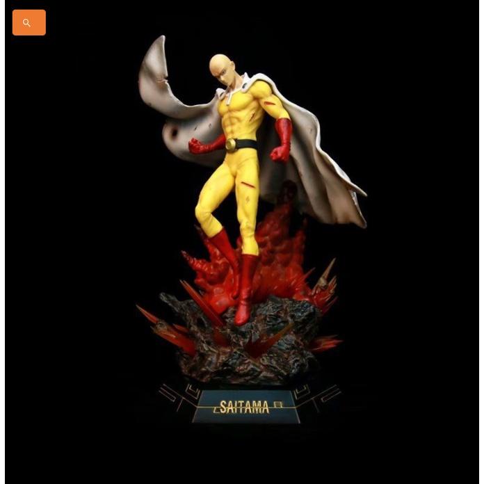 Mô hình Saitama chiến đấu lửa one punch man chất lượng cao 43cm