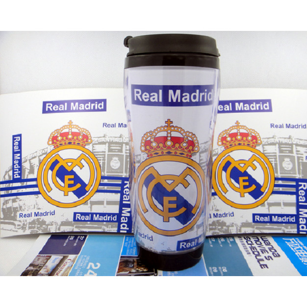 Bình nhựa logo đội bóng Real Madrid