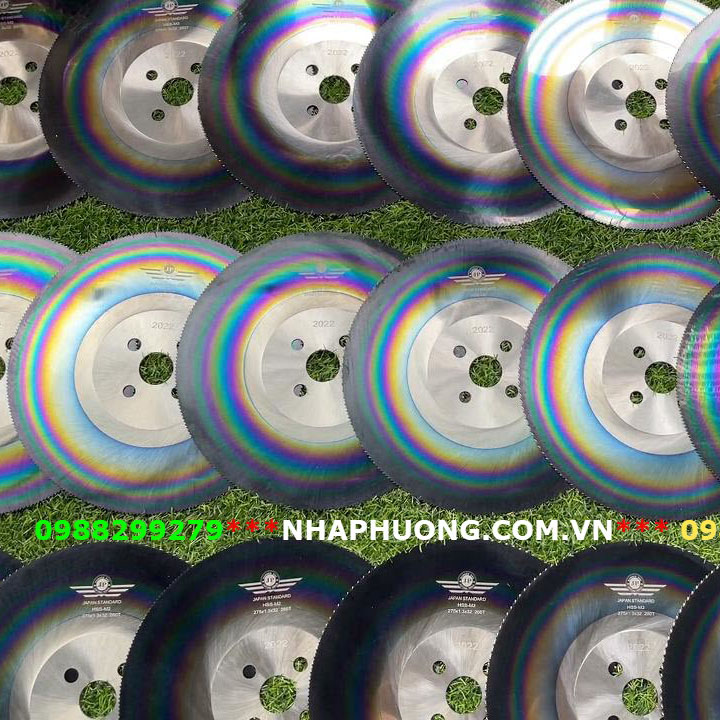 Đĩa Cắt Inox Cầu Vồng 275*1.6 Máy Tua Chậm