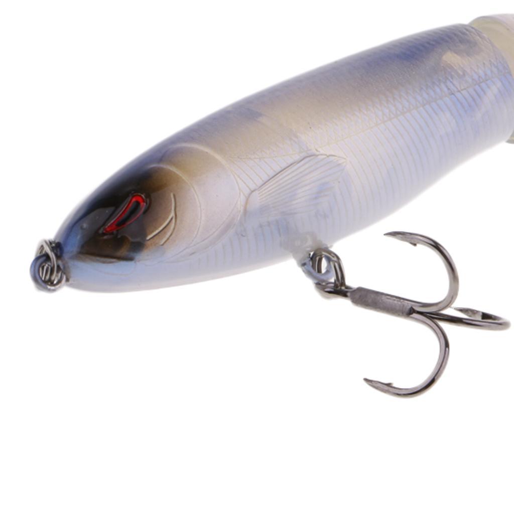 2x Fishing Lures Topwater Floating Hard Bait 10cm 13.2g Blue