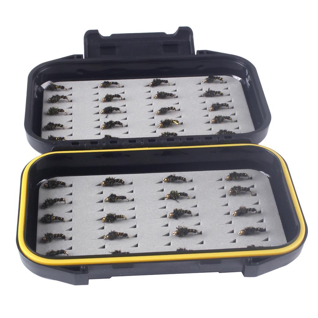 40pcs Fishing Flies Set Fly Fishing Lure Wet Flies Simulation Insects Flies Made of High Quality Carbon Steel Durable to use