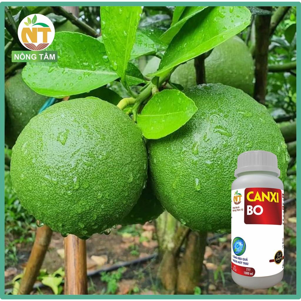 Phân bón lá siêu Canxi Bo chống rụng hoa, trái non chuyên dùng cho rau màu, cây ăn quả, chai 1000ml