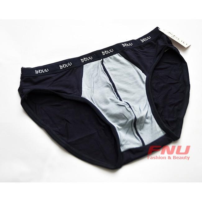 5 quần sịp nam xuất nhật 100% cotton kèm túi zip kiểu tam giác .