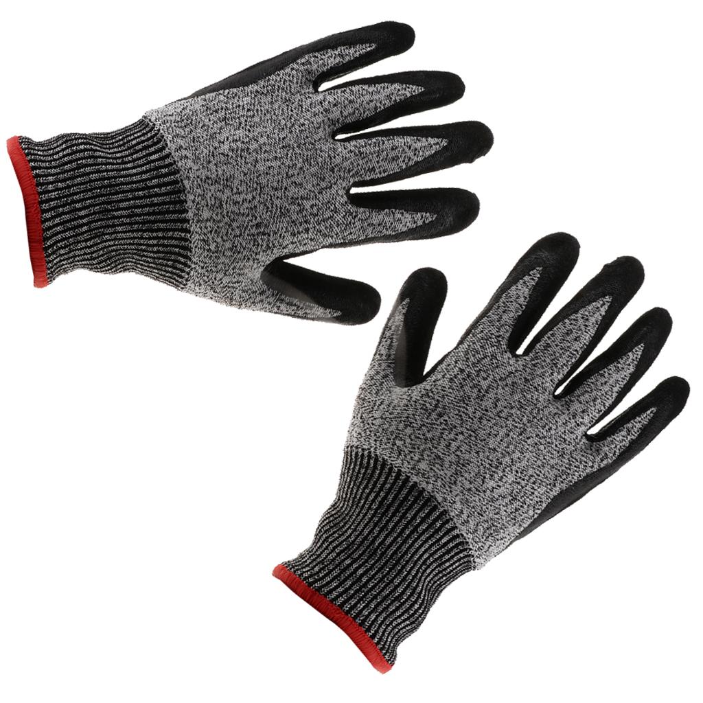 1 Pair of Cut Resistant Level 5 Safety HPPE Gloves Butcher Protective Worker