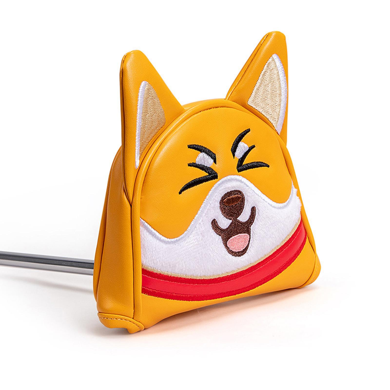 Golf Mallet Putter Head Cover Stylish Outdoor PU Leather Golf Club Headcover