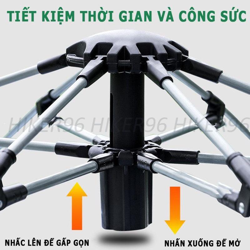 Lều Cắm Trại Du Lịch Dã Ngoại, Lều Phượt Tự Bung 4 đến 6 người 4 cửa Chống Thấm Nước Chống Muỗi Gấp Gọn