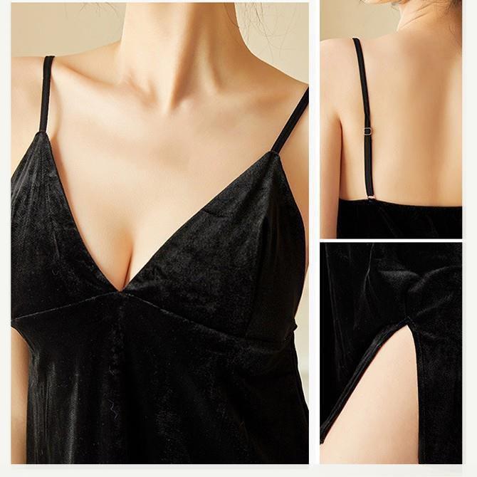 HOT 2022 váy ngủ nhung đẹp -đầm ngủ gợi cảm cao cấp B1029