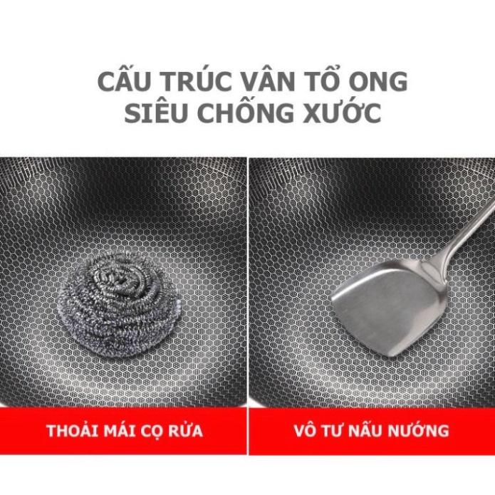 Chảo Chống Dính Vân Tổ Ong Cao Cấp - Lòng Sâu - ̀ đ̛̛̣  ̂́ ̉ ̣ ̂́ -