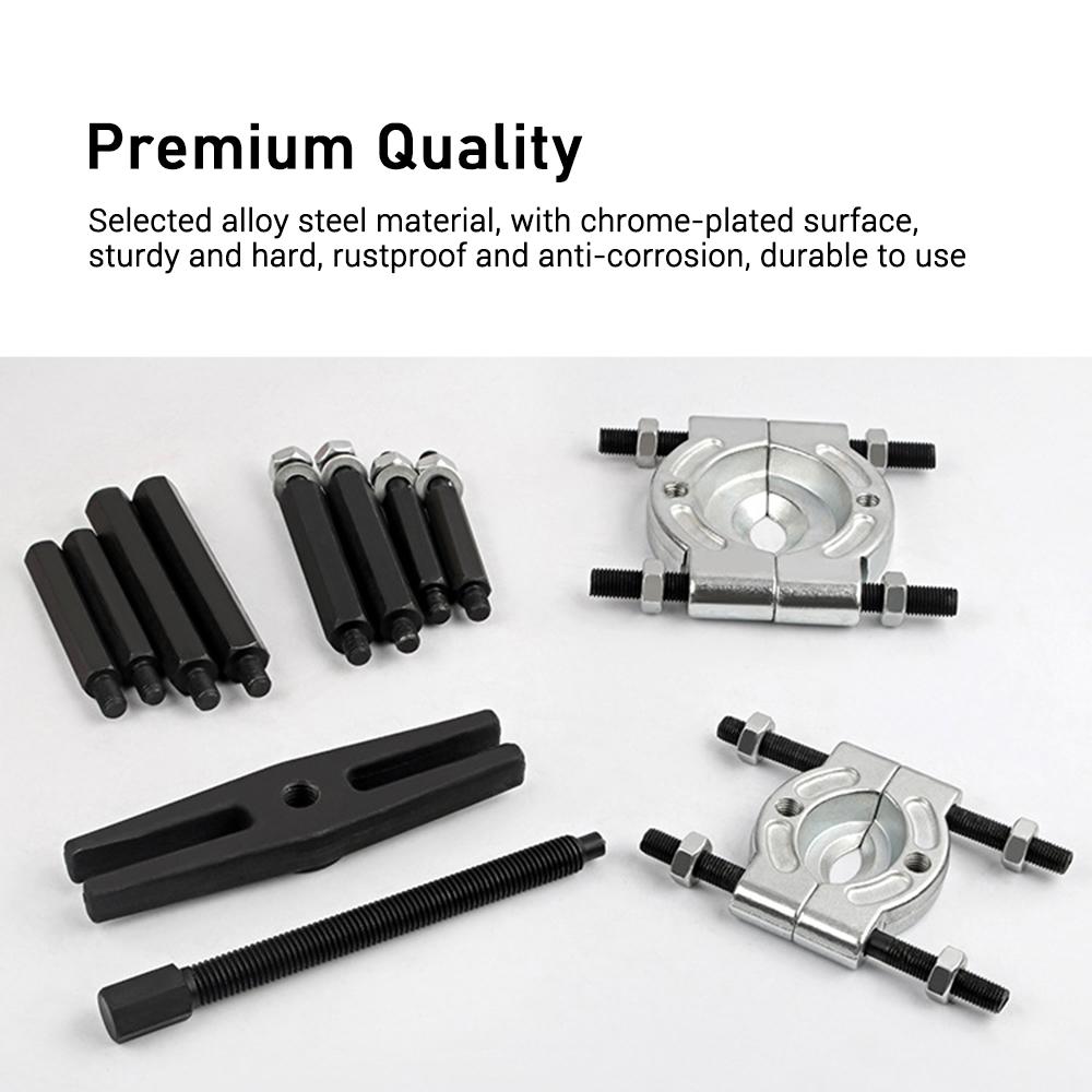 14 PCS Bearing Separator Puller Kit Heavy Duty Bearing Splitter Remover for Wheel Hub Gear Pinion Automotive Repair Tool