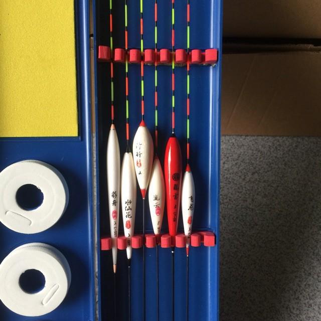 Hộp Đựng Phao Câu Đài - 6 phao câu đài ngày và 1 phao đêm kèm phụ kiện y hình