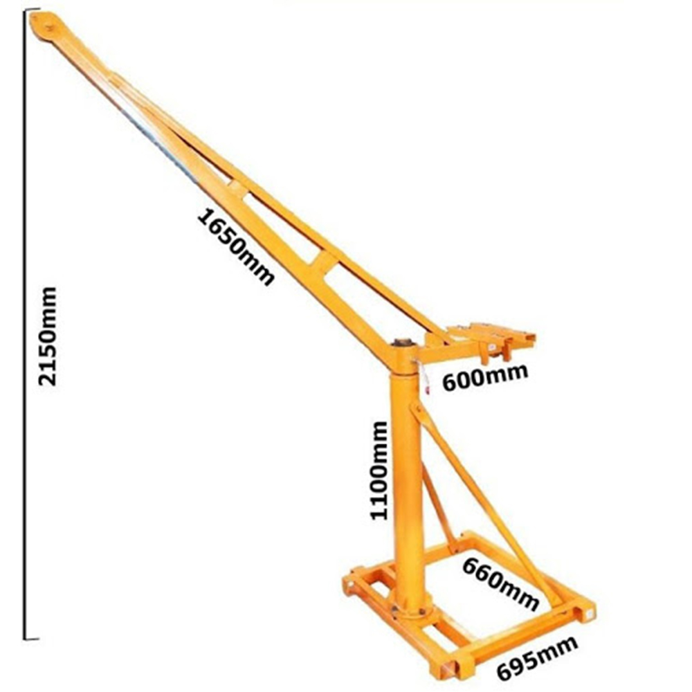 Máy Tời Mini Cẩu Xoay 360 Độ Tải Trọng 500kg - Nâng Hạ Hàng Hóa, Vật Nặng Lên Cao - Hàng Chính Hãng