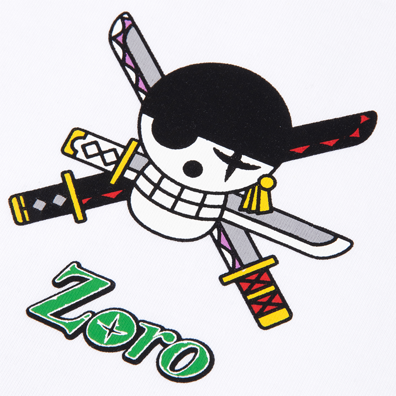 Áo thun DirtyCoins x One Piece Zoro T-Shirt - White