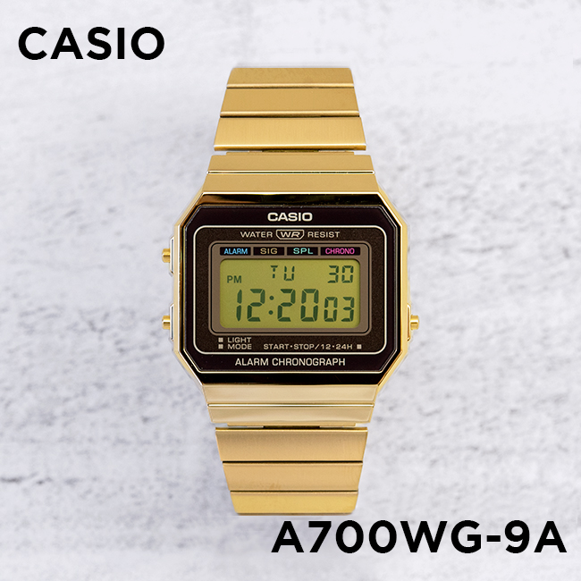 Đồng hồ unisex dây kim loại Casio Standard chính hãng A700WG-9ADF