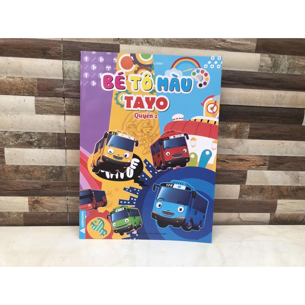 Bé tập tô màu TAYO