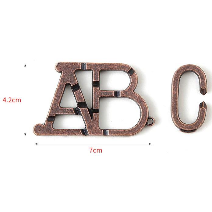 Đồ chơi trí tuệ_Thử thách trí não_The Letter ABC - Hanayama Puzzle_Hack não &amp; Xoắn não_IQ Toys_Giải đố_Thông minh Tư Duy