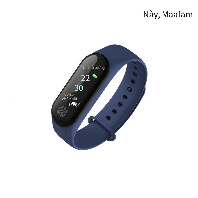 Ưu đãi đặc biệt Vòng đeo tay thông minh màn hình màu M3Plus Giao diện động 3D UI chế độ đa thể thao Đo nhịp tim huyết áp chống nước IP67