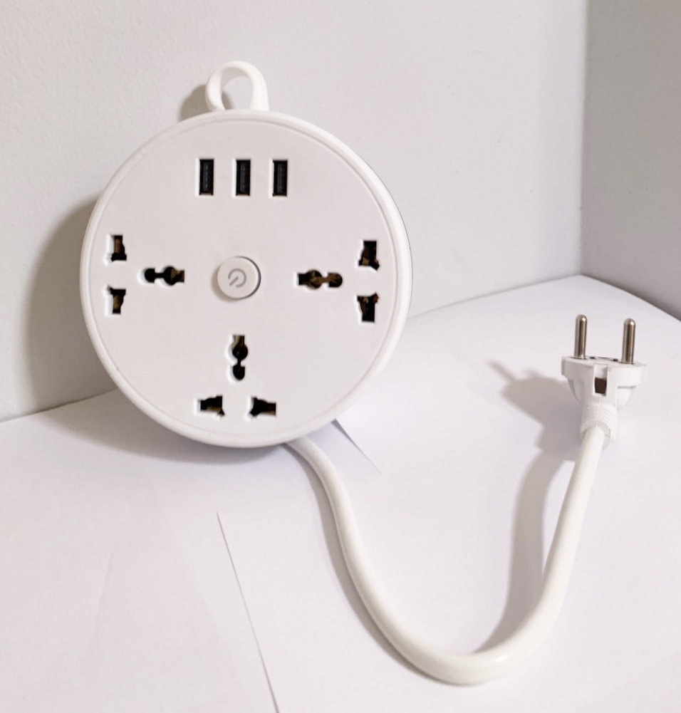 Ổ cắm điện đa năng rút gọn an toàn chống giật dây dài 2.8m