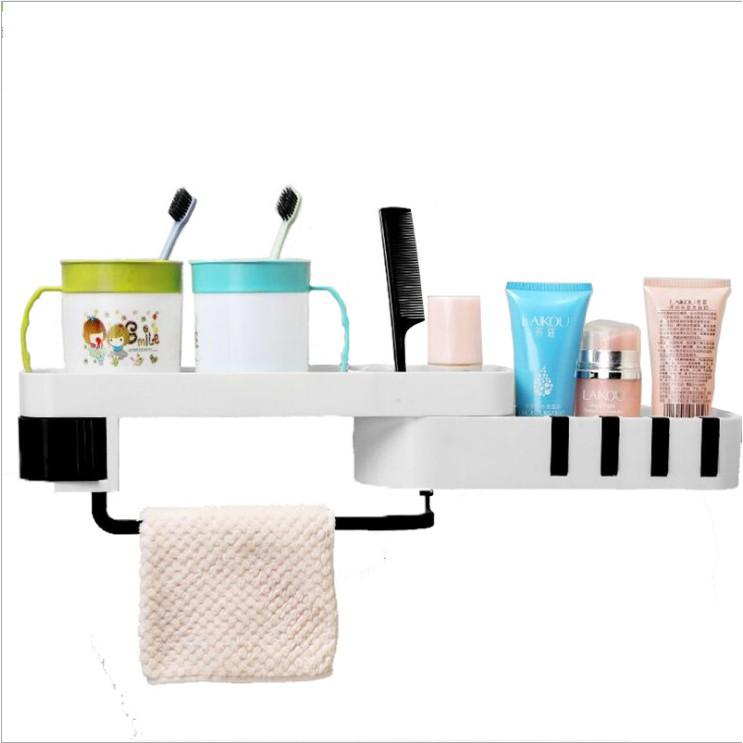 Kệ dán tường xoay đa chiều để đồ nhà tắm bền đẹp, kệ treo tường gấp gọn đựng đồ đa năng không cần khoan tường tiện dụng