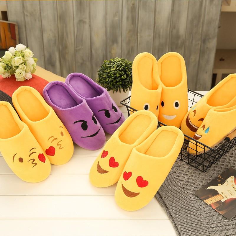 Dép mang trong nhà mặt cảm xúc êm chân cho chị em unisex