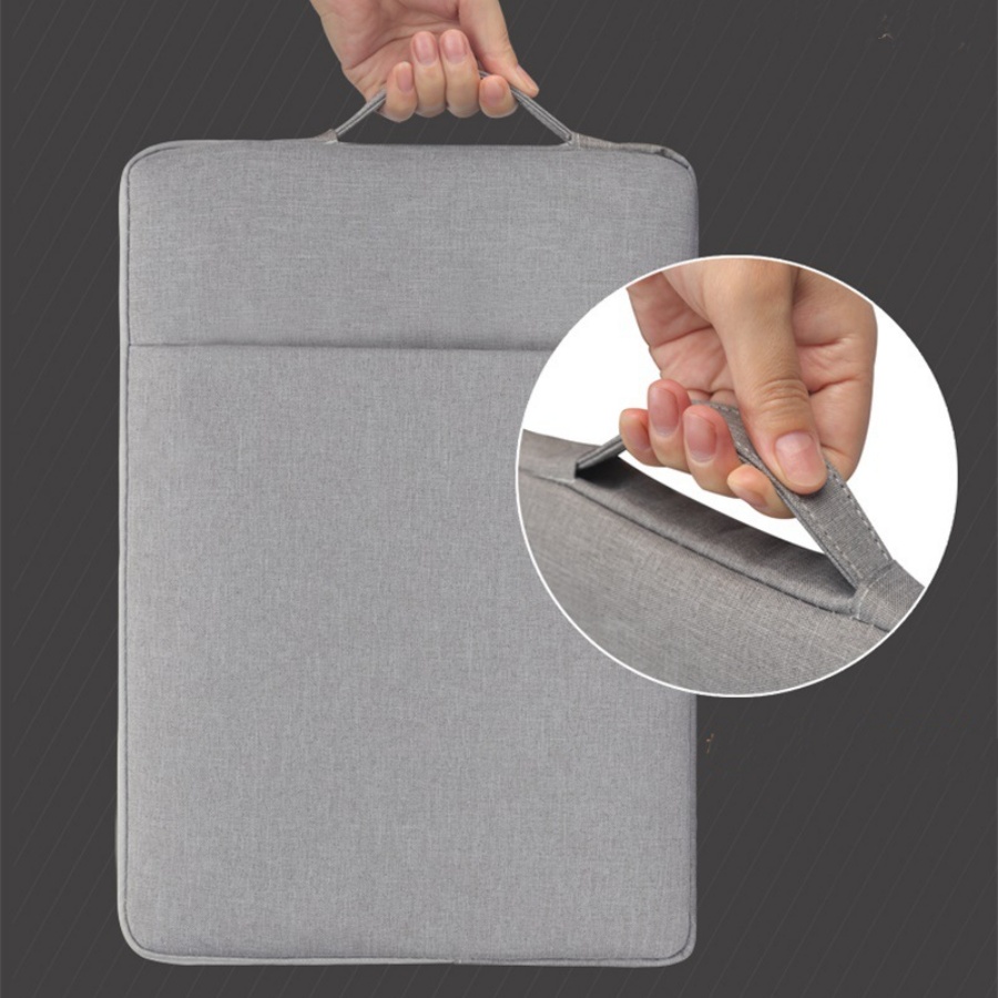 Túi chống sốc cho laptop, macbook 13 inch, 15 inch có quai xách, vải chống thấm nước